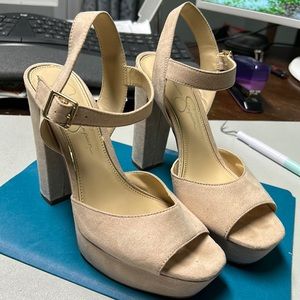 Jessica Simpson sandals, size 8.5 light beige